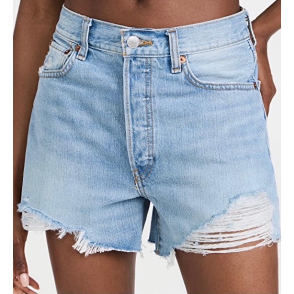 NWT RE/DONE 90's Low Slung Denim Shorts Size 25